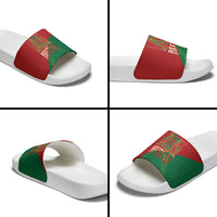 Portugal Football Number 7 GOAT Slide Sandals Records Follow Me Sports Quote Line Art