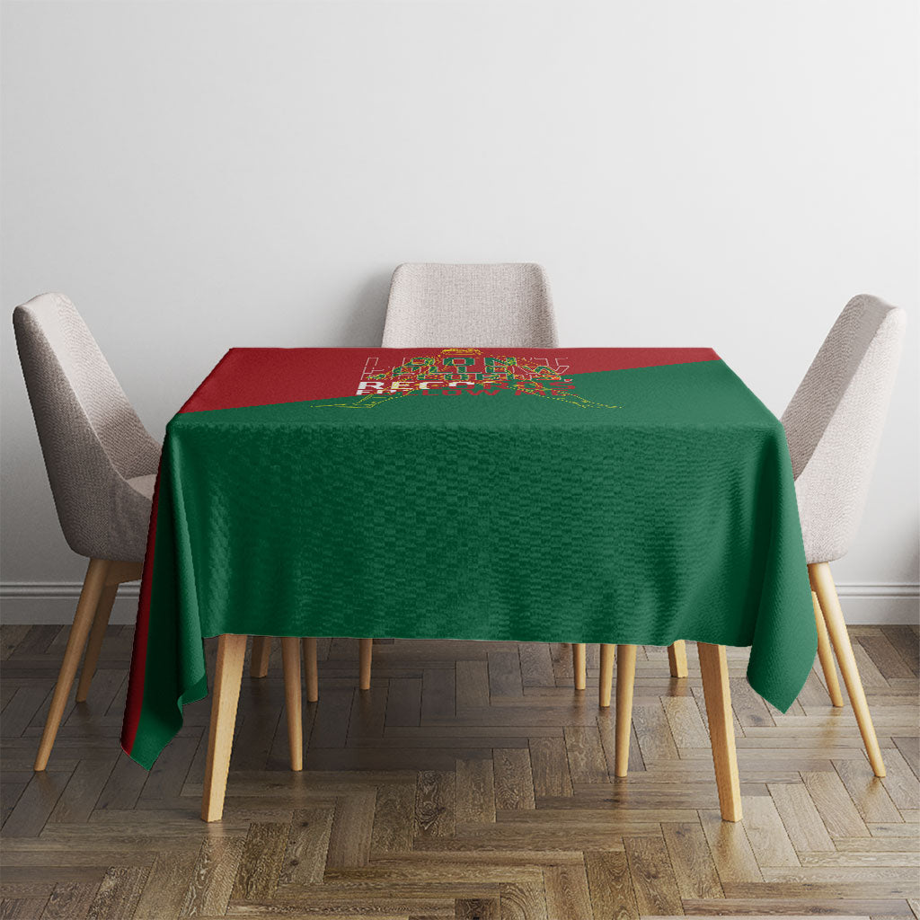 Portugal Football Number 7 GOAT Tablecloth Records Follow Me Sports Quote Line Art