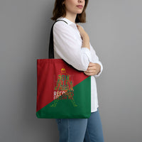 Portugal Football Number 7 GOAT Tote Bag Records Follow Me Sports Quote Line Art