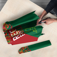 Portugal Football Number 7 GOAT Umbrella Records Follow Me Sports Quote Line Art