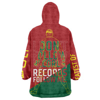 Portugal Football Number 7 GOAT Wearable Blanket Hoodie Records Follow Me Sports Quote Line Art