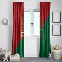 Portugal Football Number 7 GOAT Window Curtain Records Follow Me Sports Quote Line Art