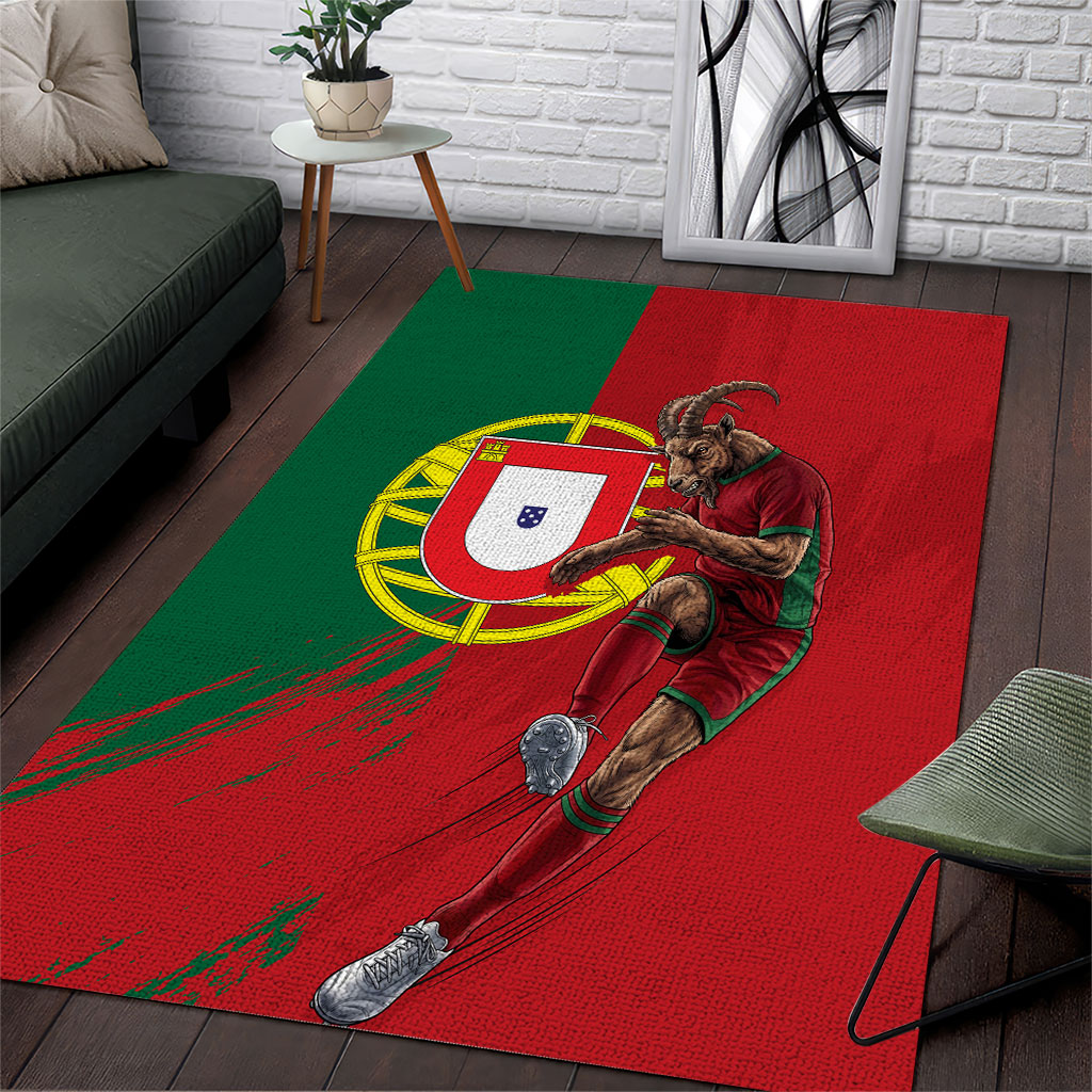 Portugal Football Goat Area Rug Number 7 Greatest Of All Time Sports