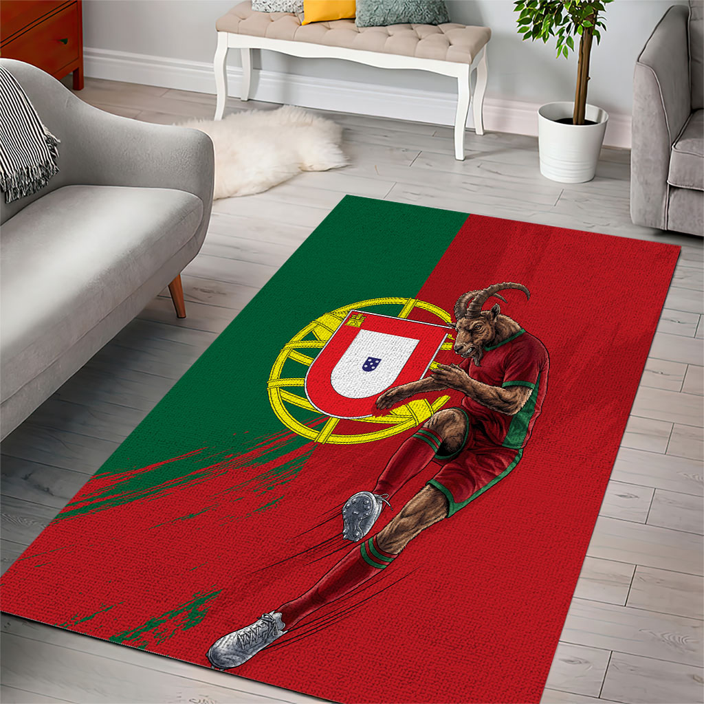 Portugal Football Goat Area Rug Number 7 Greatest Of All Time Sports