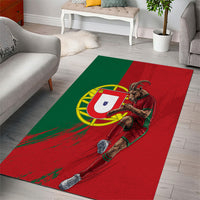 Portugal Football Goat Area Rug Number 7 Greatest Of All Time Sports