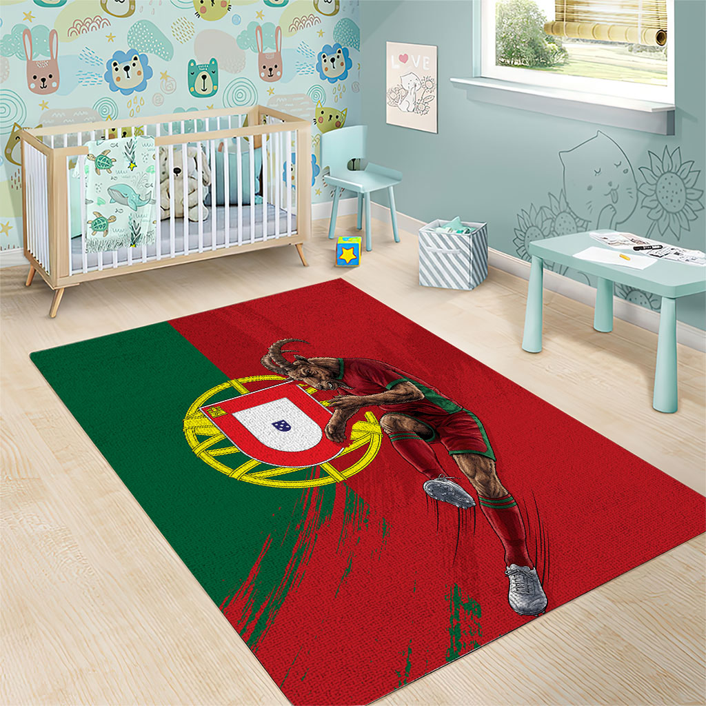 Portugal Football Goat Area Rug Number 7 Greatest Of All Time Sports