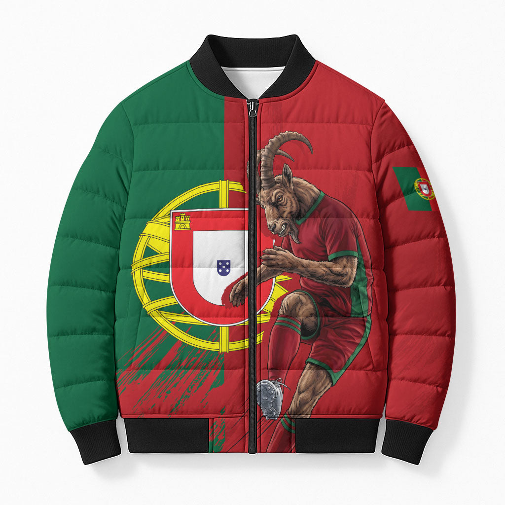 Portugal Football Goat Bomber Puffer Jacket Number 7 Greatest Of All Time Sports