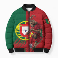 Portugal Football Goat Bomber Puffer Jacket Number 7 Greatest Of All Time Sports