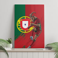 Portugal Football Goat Canvas Wall Art Number 7 Greatest Of All Time Sports