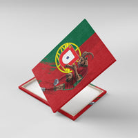 Portugal Football Goat Canvas Wall Art Number 7 Greatest Of All Time Sports
