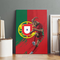 Portugal Football Goat Canvas Wall Art Number 7 Greatest Of All Time Sports