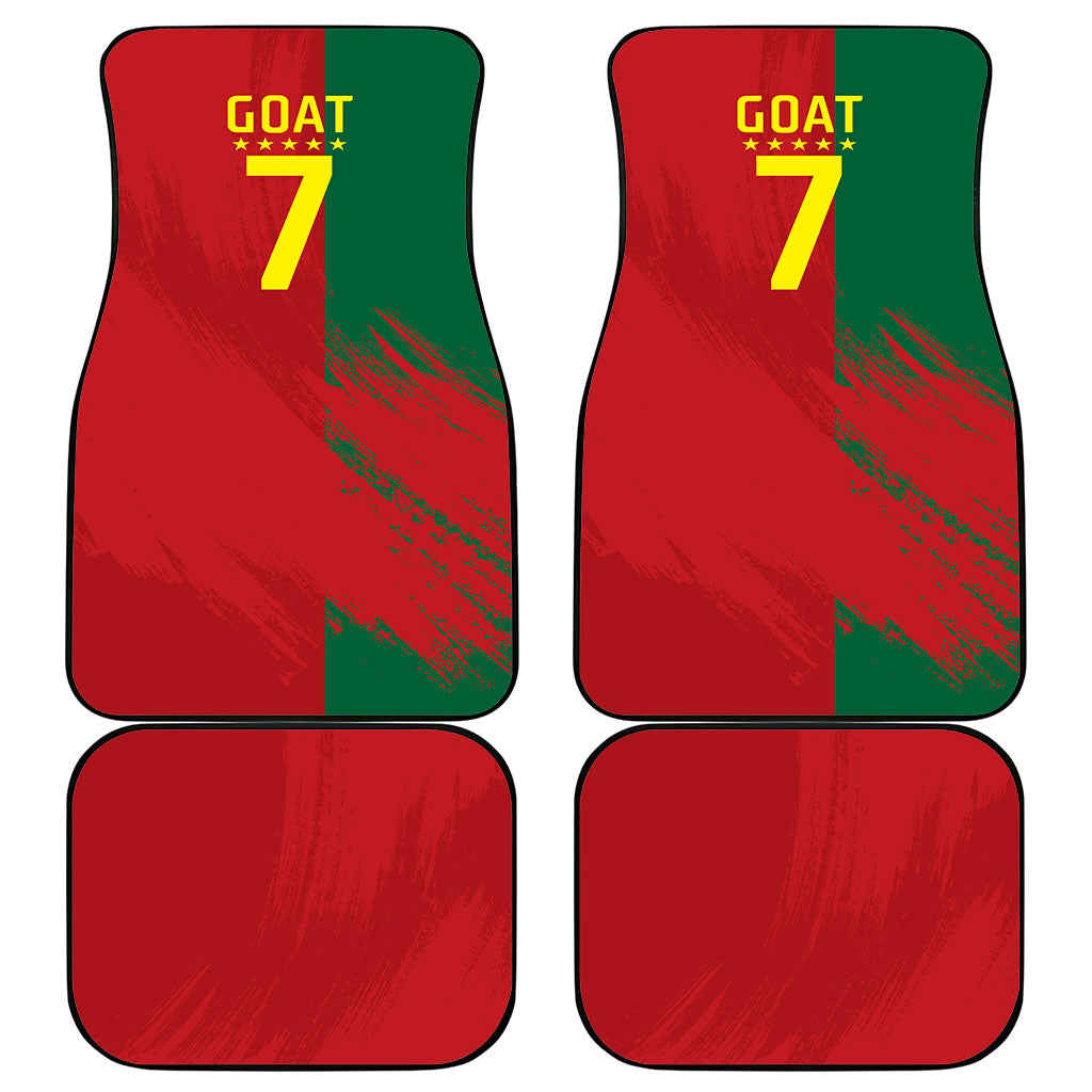 Portugal Football Goat Car Mats Number 7 Greatest Of All Time Sports