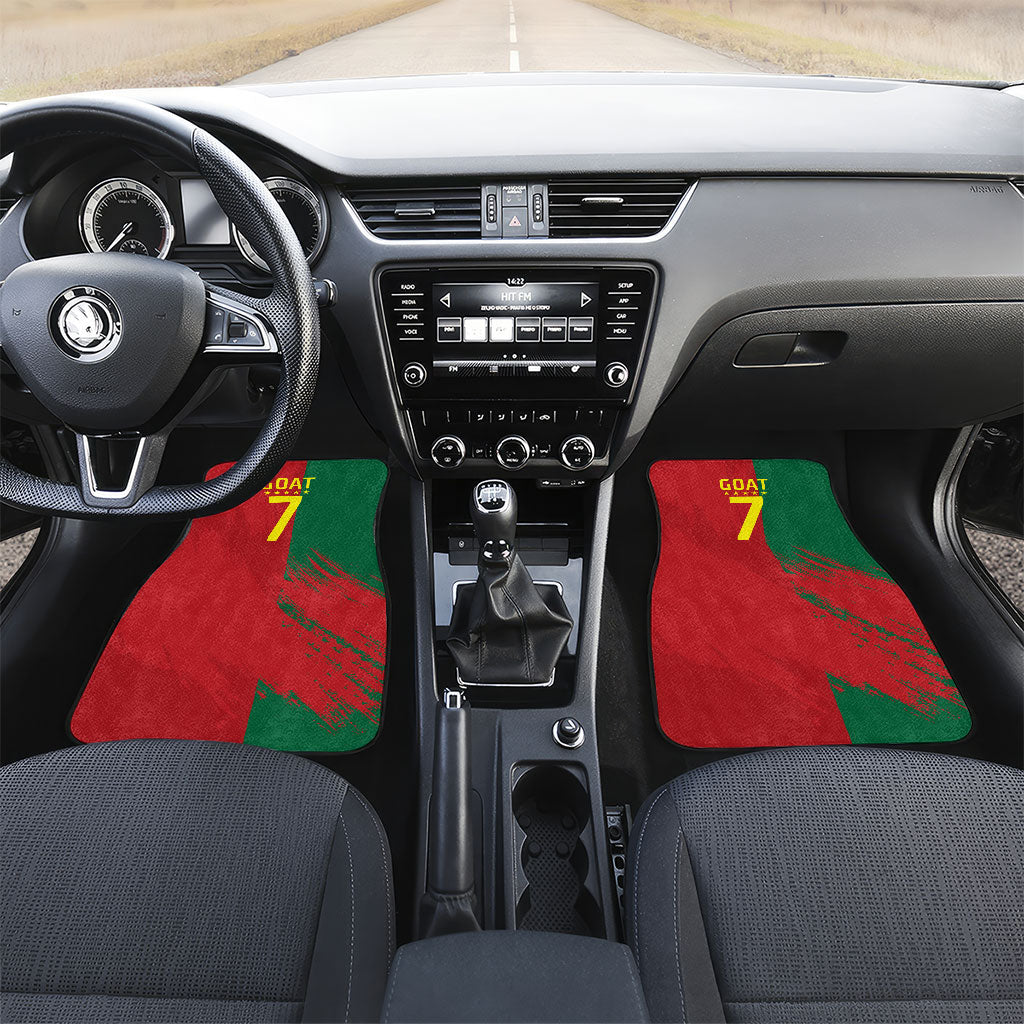 Portugal Football Goat Car Mats Number 7 Greatest Of All Time Sports
