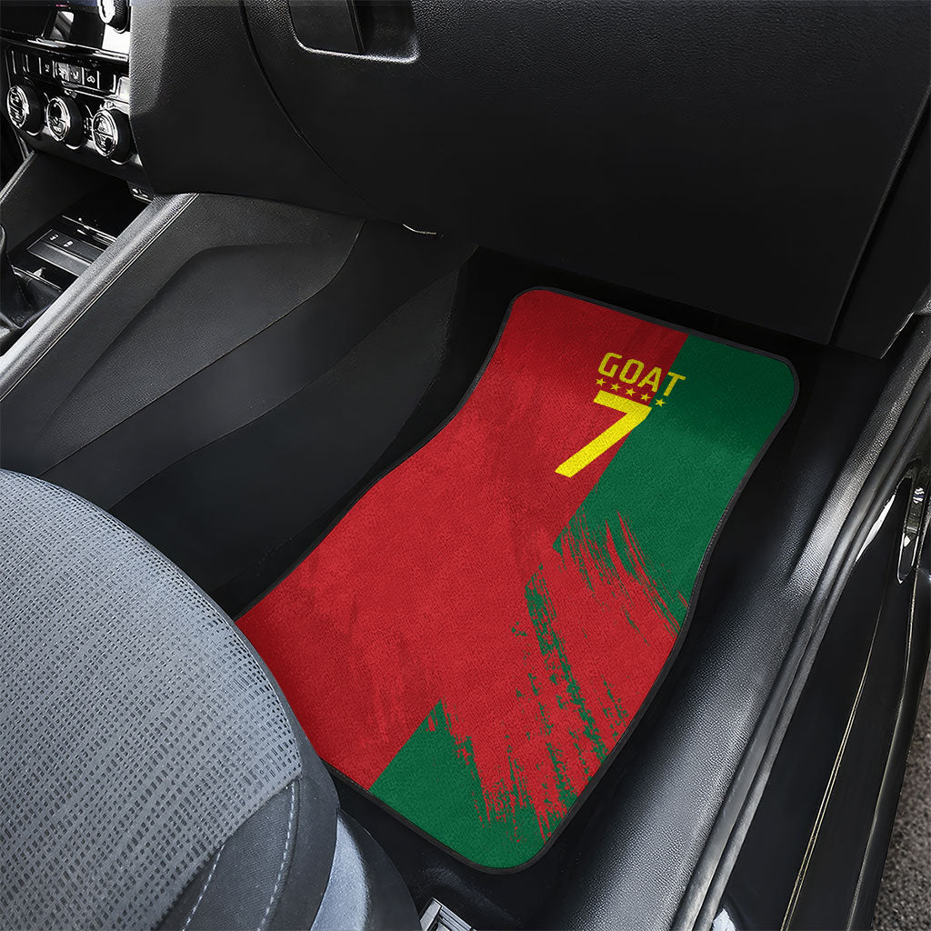 Portugal Football Goat Car Mats Number 7 Greatest Of All Time Sports