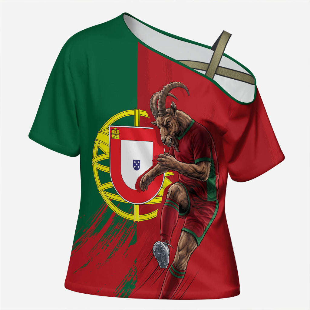 Portugal Football Goat Cross Shoulder Shirt Number 7 Greatest Of All Time Sports