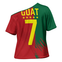 Portugal Football Goat Cross Shoulder Shirt Number 7 Greatest Of All Time Sports
