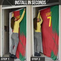Portugal Football Goat Door Cover Number 7 Greatest Of All Time Sports