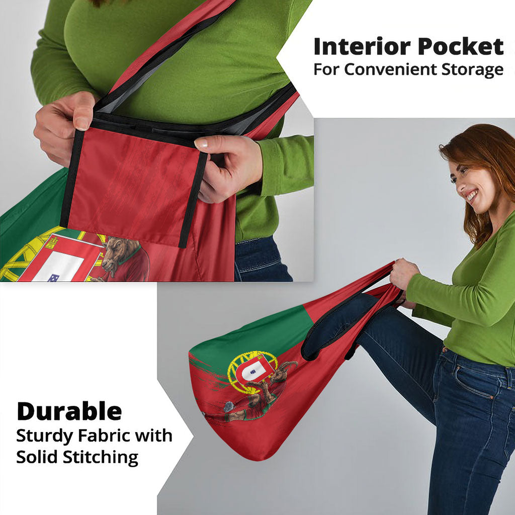Portugal Football Goat Grocery Bag Number 7 Greatest Of All Time Sports