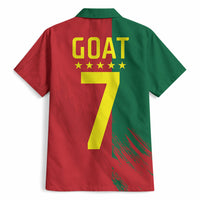 Portugal Football Goat Hawaiian Shirt Number 7 Greatest Of All Time Sports