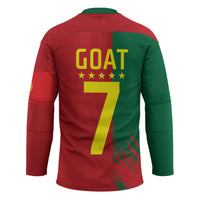 Portugal Football Goat Hockey Jersey Number 7 Greatest Of All Time Sports