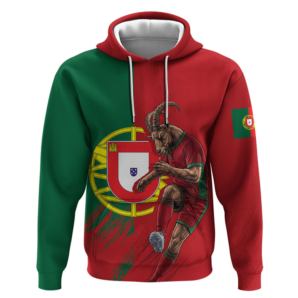 Portugal Football Goat Hoodie Number 7 Greatest Of All Time Sports