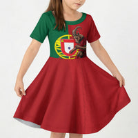 Portugal Football Goat Kid Short Sleeve Dress Number 7 Greatest Of All Time Sports