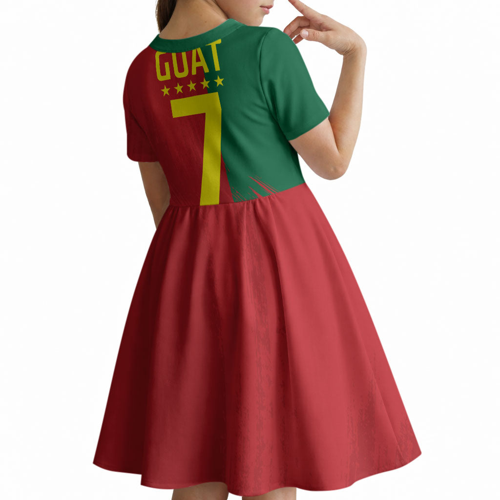 Portugal Football Goat Kid Short Sleeve Dress Number 7 Greatest Of All Time Sports