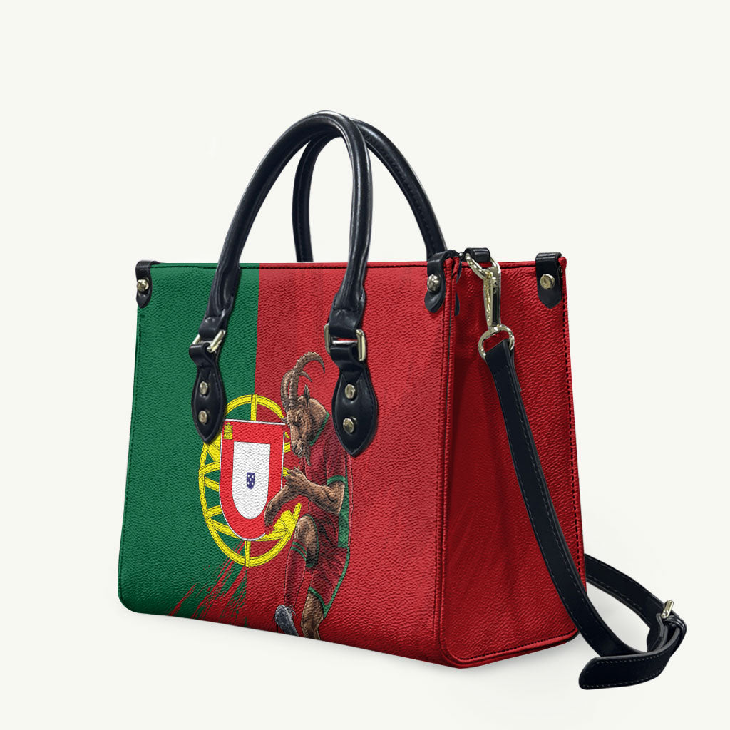 Portugal Football Goat Leather Bag Number 7 Greatest Of All Time Sports