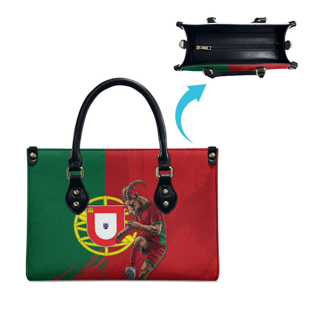 Portugal Football Goat Leather Bag Number 7 Greatest Of All Time Sports