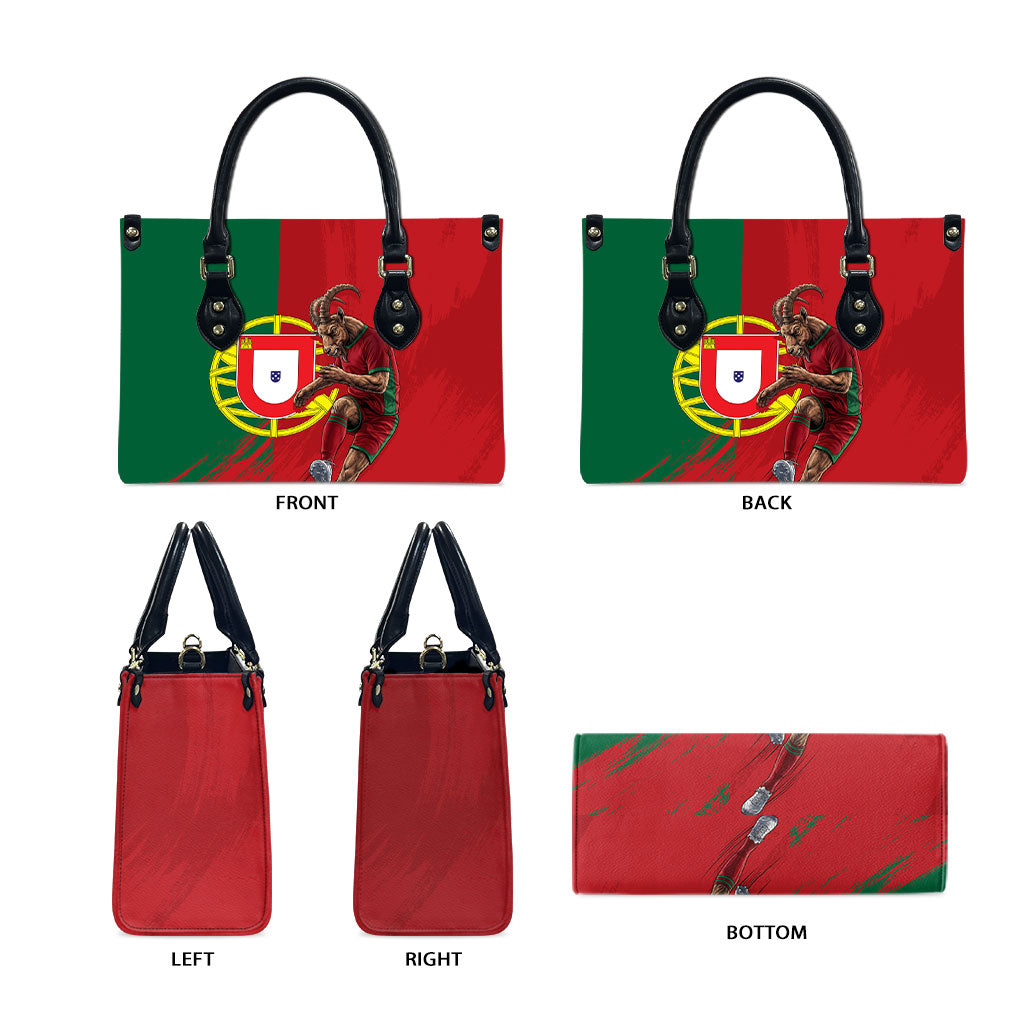 Portugal Football Goat Leather Bag Number 7 Greatest Of All Time Sports