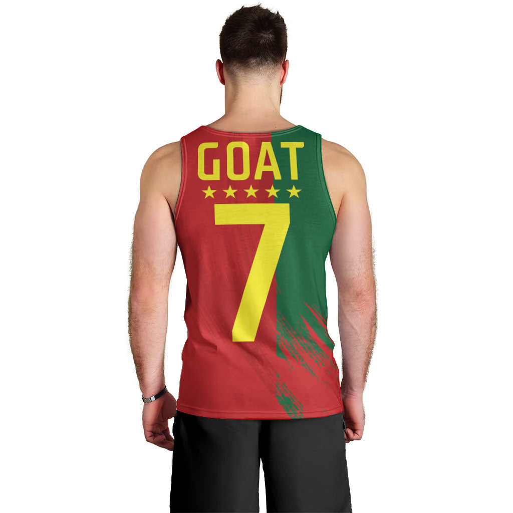 Portugal Football Goat Men Tank Top Number 7 Greatest Of All Time Sports