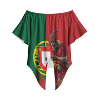 Portugal Football Goat Off Shoulder Wrap Waist Top Number 7 Greatest Of All Time Sports