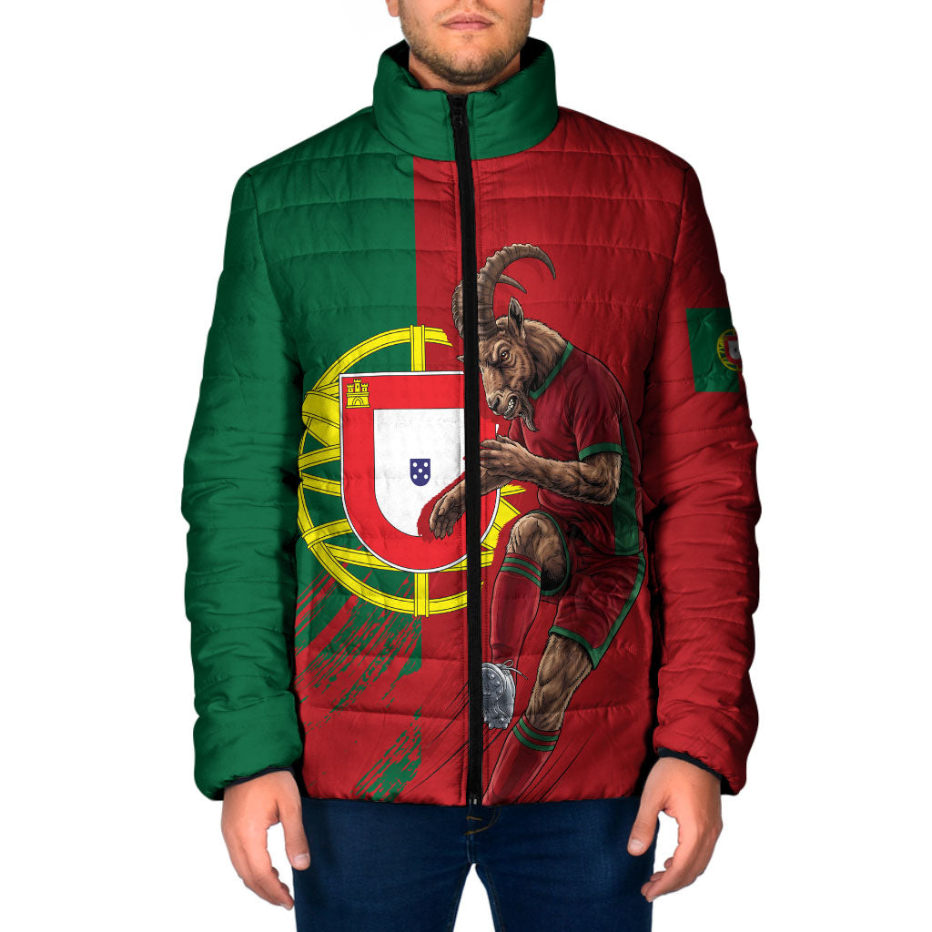 Portugal Football Goat Padded Jacket Number 7 Greatest Of All Time Sports