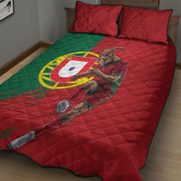 Portugal Football Goat Quilt Bed Set Number 7 Greatest Of All Time Sports
