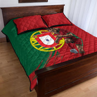 Portugal Football Goat Quilt Bed Set Number 7 Greatest Of All Time Sports