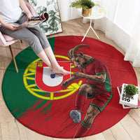 Portugal Football Goat Round Carpet Number 7 Greatest Of All Time Sports