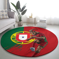 Portugal Football Goat Round Carpet Number 7 Greatest Of All Time Sports