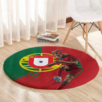 Portugal Football Goat Round Carpet Number 7 Greatest Of All Time Sports