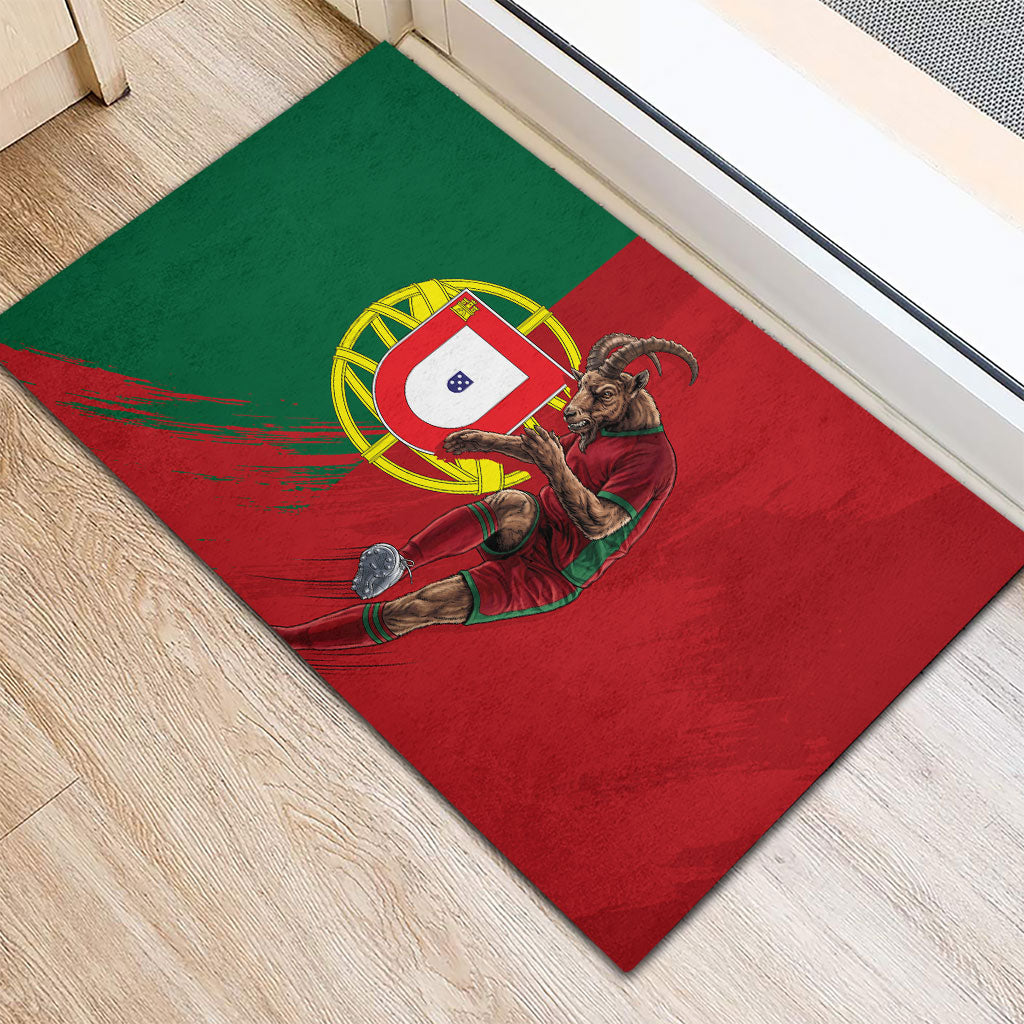 Portugal Football Goat Rubber Doormat Number 7 Greatest Of All Time Sports