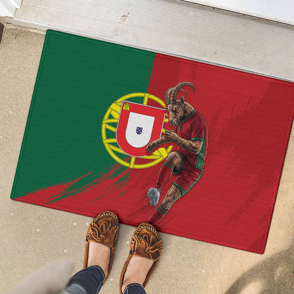 Portugal Football Goat Rubber Doormat Number 7 Greatest Of All Time Sports