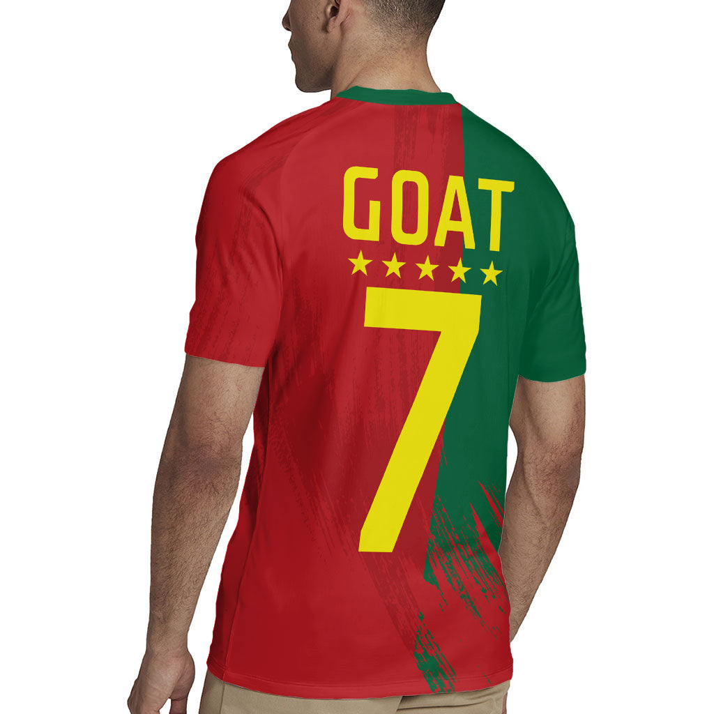 Portugal Football Goat Rugby Jersey Number 7 Greatest Of All Time Sports
