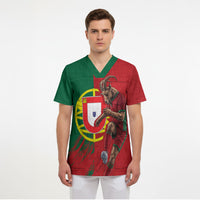 Portugal Football Goat Scrub Top Number 7 Greatest Of All Time Sports