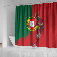 Portugal Football Goat Shower Curtain Number 7 Greatest Of All Time Sports