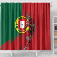 Portugal Football Goat Shower Curtain Number 7 Greatest Of All Time Sports