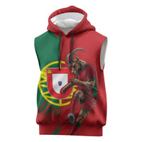 Portugal Football Goat Sleeveless Hoodie Number 7 Greatest Of All Time Sports