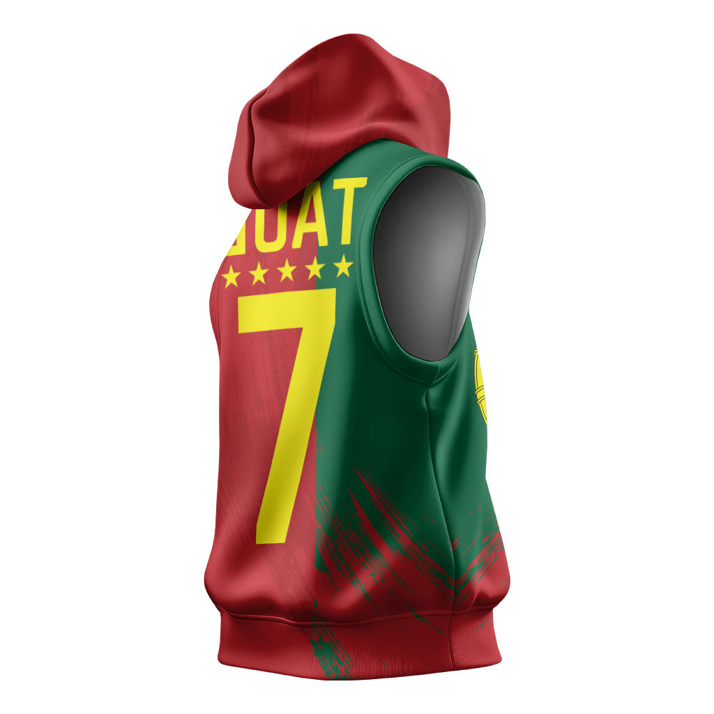 Portugal Football Goat Sleeveless Hoodie Number 7 Greatest Of All Time Sports