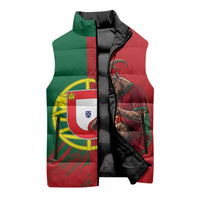 Portugal Football Goat Sleeveless Puffer Jacket Number 7 Greatest Of All Time Sports