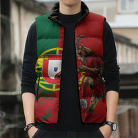 Portugal Football Goat Sleeveless Puffer Jacket Number 7 Greatest Of All Time Sports