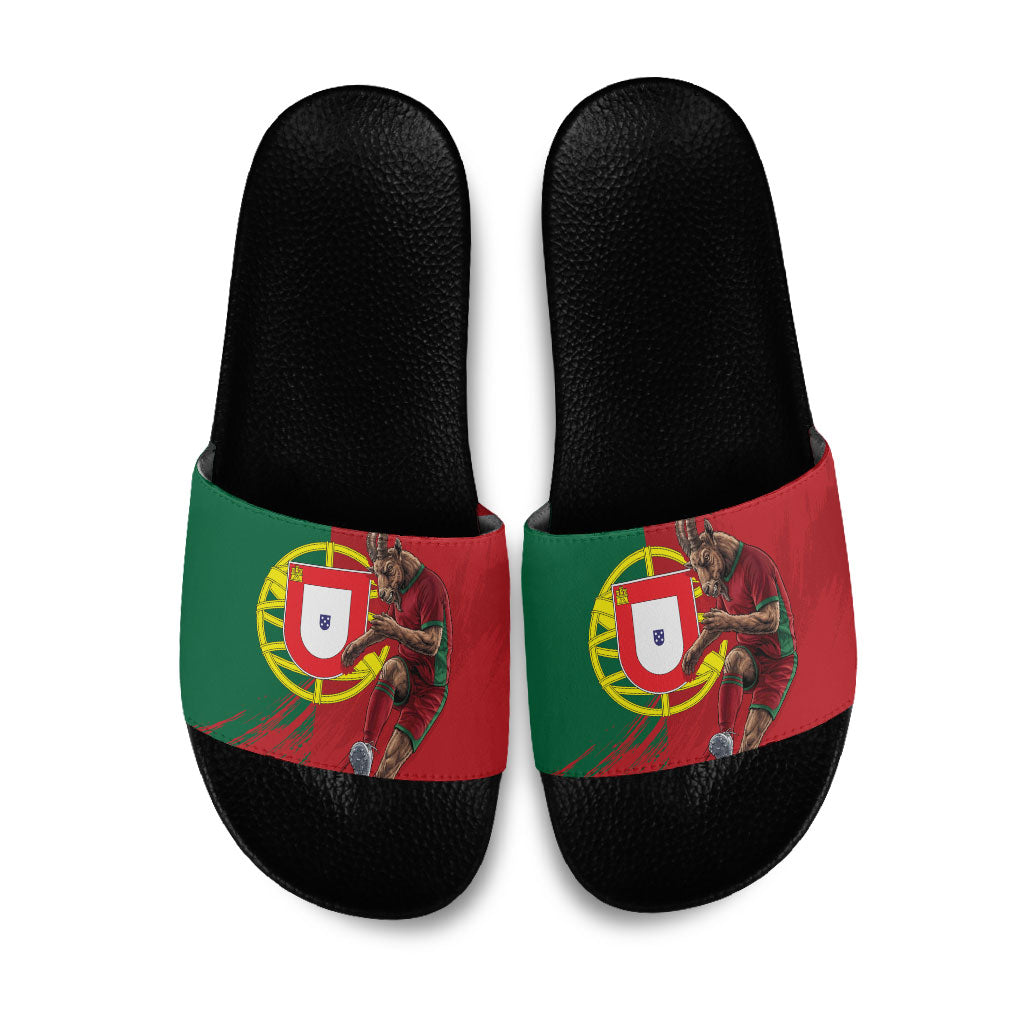 Portugal Football Goat Slide Sandals Number 7 Greatest Of All Time Sports