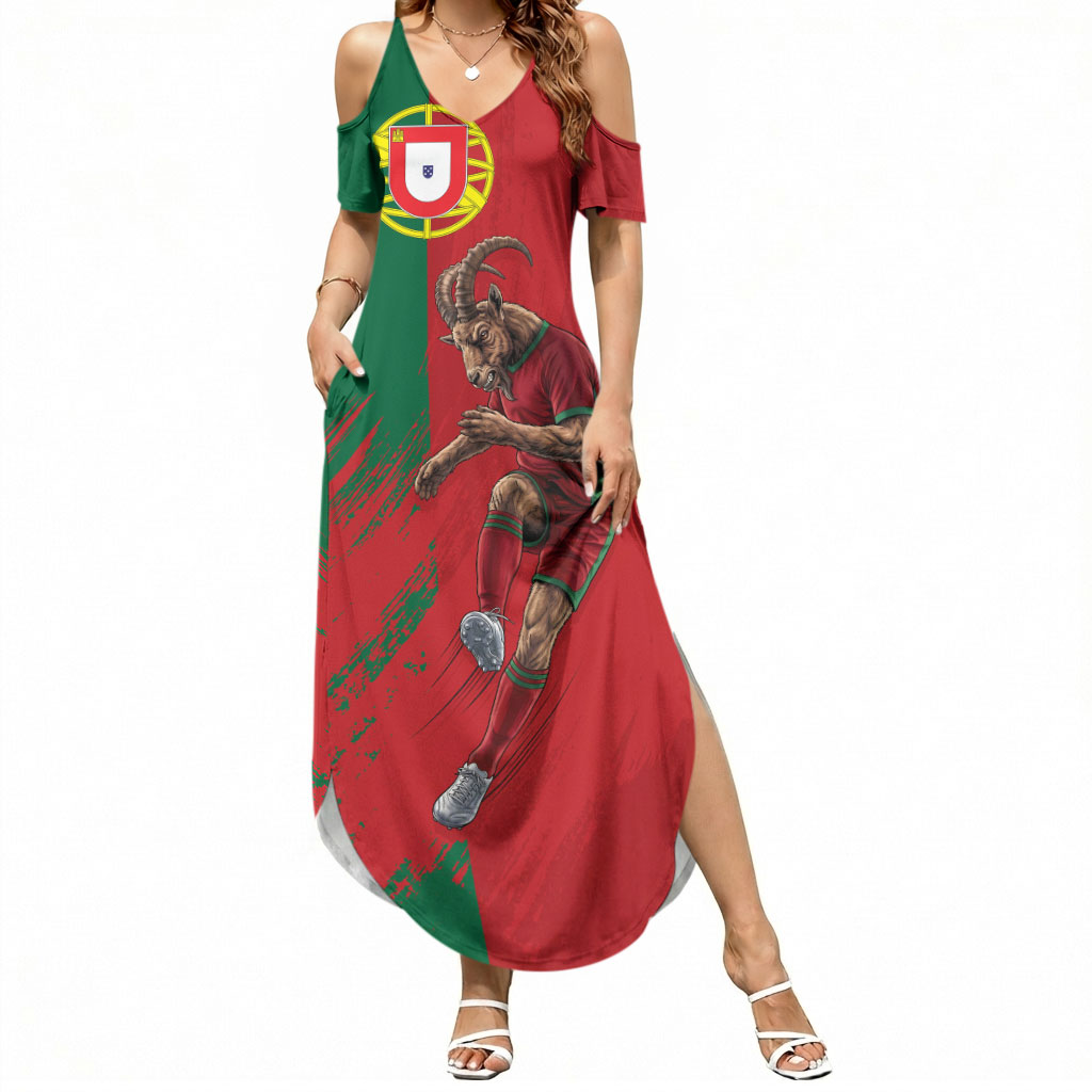 Portugal Football Goat Summer Maxi Dress Number 7 Greatest Of All Time Sports